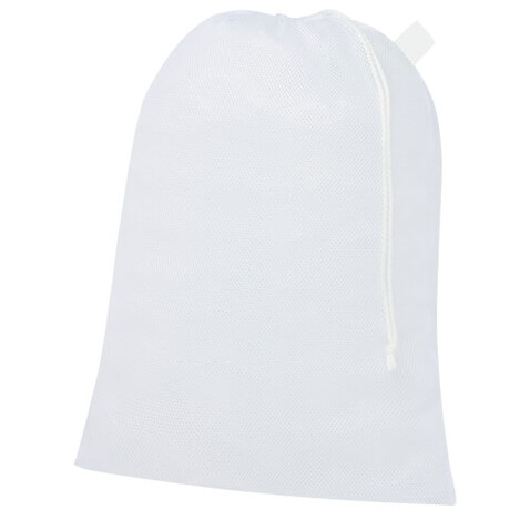 recycelter Polyester-Zuziehbeutel, 30 x 41 cm, weiss bedrucken, Art.-Nr. 1PL03701
