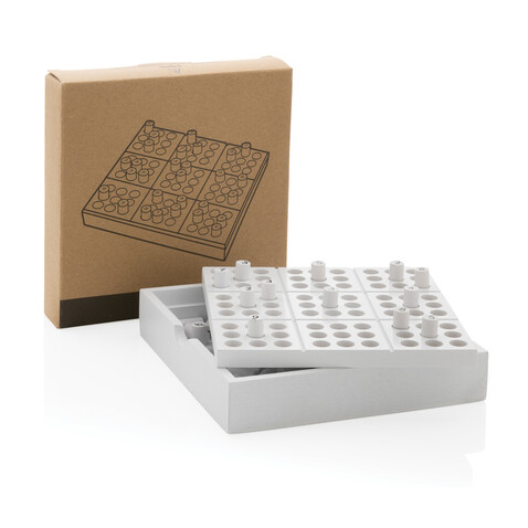 Holz-Sudoku-Spiel weiß bedrucken, Art.-Nr. P940.103