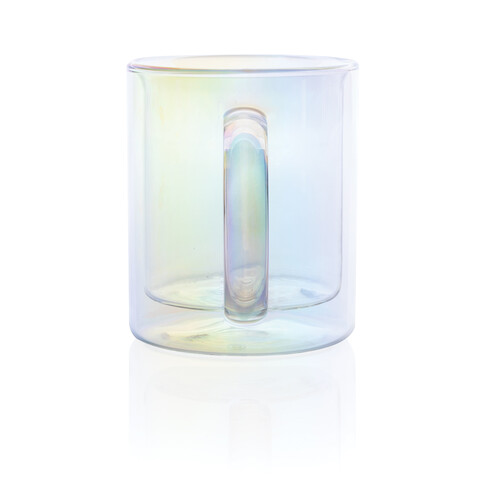 Doppelwandiger Deluxe-Becher aus galvanisiertem Glas transparent bedrucken, Art.-Nr. P433.110 Doppelwandiger Deluxe-Becher aus galvanisiertem Glas transparent bedrucken, Art.-Nr. P433.110