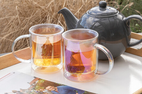 Doppelwandiger Deluxe-Becher aus galvanisiertem Glas transparent bedrucken, Art.-Nr. P433.110 Doppelwandiger Deluxe-Becher aus galvanisiertem Glas transparent bedrucken, Art.-Nr. P433.110