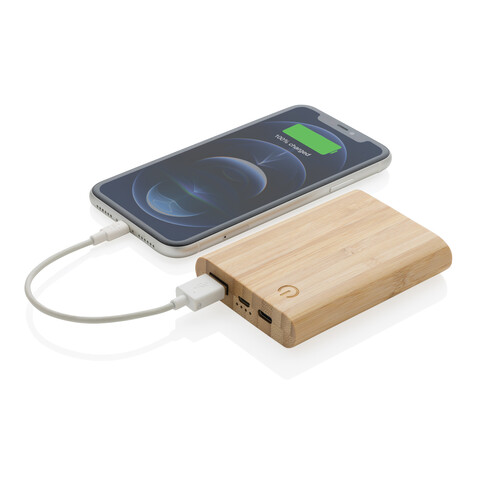 5.000mAh Bambus-Powerbank braun bedrucken, Art.-Nr. P322.259 5.000mAh Bambus-Powerbank braun bedrucken, Art.-Nr. P322.259