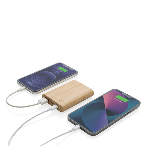 5.000mAh Bambus-Powerbank braun bedrucken, Art.-Nr. P322.259 5.000mAh Bambus-Powerbank braun bedrucken, Art.-Nr. P322.259