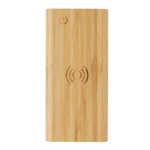 8.000mAh Bambus-Wireless-Powerbank braun bedrucken, Art.-Nr. P322.359 8.000mAh Bambus-Wireless-Powerbank braun bedrucken, Art.-Nr. P322.359