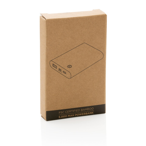 5.000mAh Bambus-Powerbank braun bedrucken, Art.-Nr. P322.259 5.000mAh Bambus-Powerbank braun bedrucken, Art.-Nr. P322.259