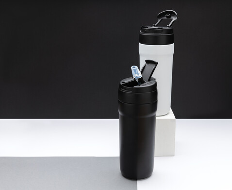 RCS recyc. Stainless Steel Becher mit Hot & Cold Verschluss weiß bedrucken, Art.-Nr. P433.133 RCS recyc. Stainless Steel Becher mit Hot & Cold Verschluss weiß bedrucken, Art.-Nr. P433.133