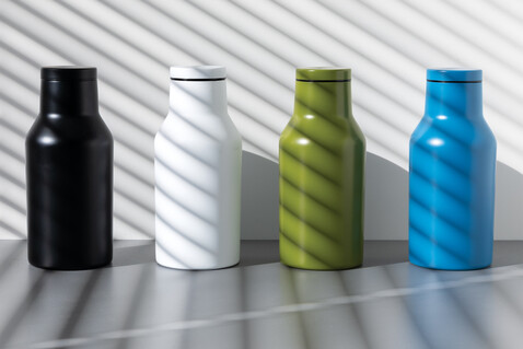 RCS recycelte Stainless Steel Kompakt-Flasche grün bedrucken, Art.-Nr. P433.197 RCS recycelte Stainless Steel Kompakt-Flasche grün bedrucken, Art.-Nr. P433.197
