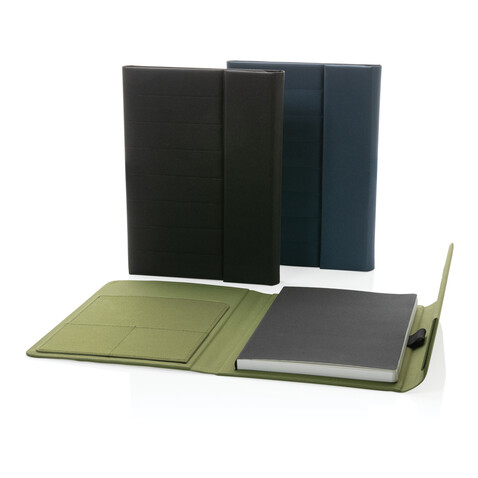 Impact Aware™ A5 Notebook mit Magnetverschluss grün bedrucken, Art.-Nr. P774.387