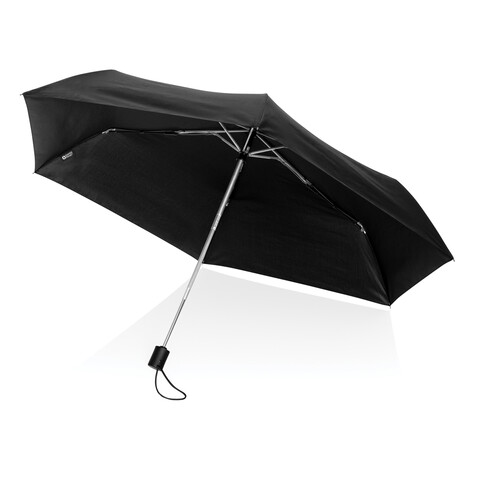 Swiss Peak AWARE™ RPET Ultra-Light 20.5" Automatik-Schirm schwarz bedrucken, Art.-Nr. P850.321