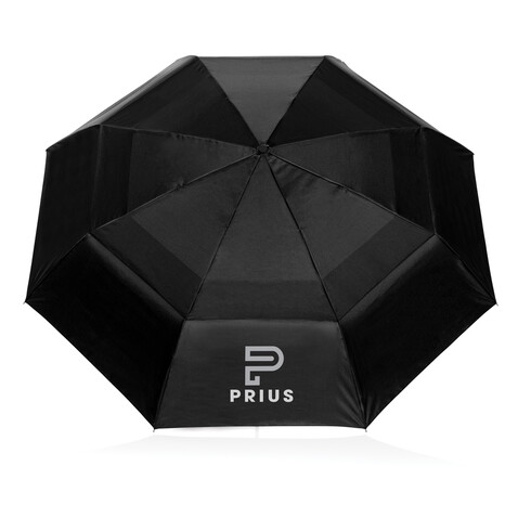 Swiss Peak AWARE™ Tornado 27" Taschen-StormProof-Schirm schwarz bedrucken, Art.-Nr. P850.331 Swiss Peak AWARE™ Tornado 27" Taschen-StormProof-Schirm schwarz bedrucken, Art.-Nr. P850.331