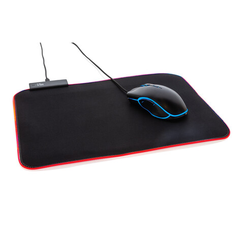 RGB Gaming Mauspad schwarz bedrucken, Art.-Nr. P300.201 RGB Gaming Mauspad schwarz bedrucken, Art.-Nr. P300.201