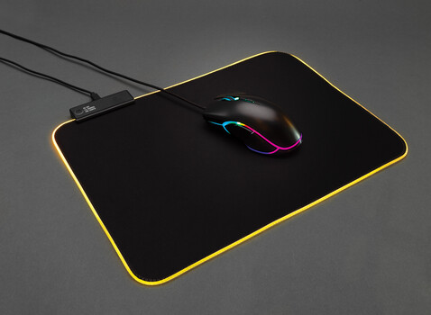 RGB Gaming Mauspad schwarz bedrucken, Art.-Nr. P300.201 RGB Gaming Mauspad schwarz bedrucken, Art.-Nr. P300.201