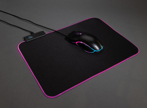 RGB Gaming Mauspad schwarz bedrucken, Art.-Nr. P300.201 RGB Gaming Mauspad schwarz bedrucken, Art.-Nr. P300.201
