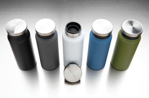 RCS recycelte Stainless Steel Vakuumflasche 600ml grün bedrucken, Art.-Nr. P433.027 RCS recycelte Stainless Steel Vakuumflasche 600ml grün bedrucken, Art.-Nr. P433.027
