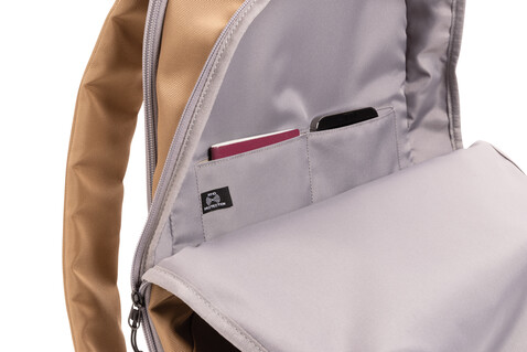 Impact AWARE™ 1200D 15.6'' Laptop-Rucksack khaki, grau bedrucken, Art.-Nr. P762.829 Impact AWARE™ 1200D 15.6'' Laptop-Rucksack khaki, grau bedrucken, Art.-Nr. P762.829