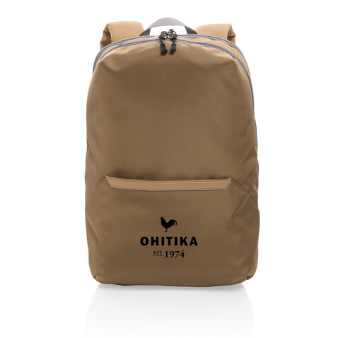 Impact AWARE™ 1200D 15.6'' Laptop-Rucksack khaki, grau bedrucken, Art.-Nr. P762.829 Impact AWARE™ 1200D 15.6'' Laptop-Rucksack khaki, grau bedrucken, Art.-Nr. P762.829