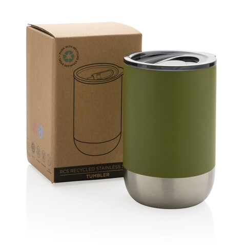 RCS recycelter Stainless Steel Becher grün bedrucken, Art.-Nr. P433.067 RCS recycelter Stainless Steel Becher grün bedrucken, Art.-Nr. P433.067