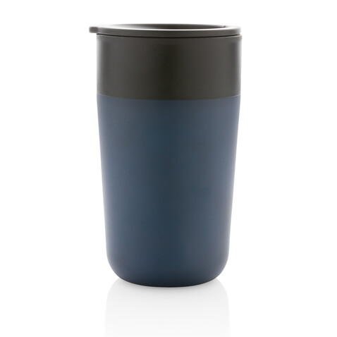 GRS recycelte PP und Stainless Steel Tasse mit Griff navy blau bedrucken, Art.-Nr. P433.235 GRS recycelte PP und Stainless Steel Tasse mit Griff navy blau bedrucken, Art.-Nr. P433.235