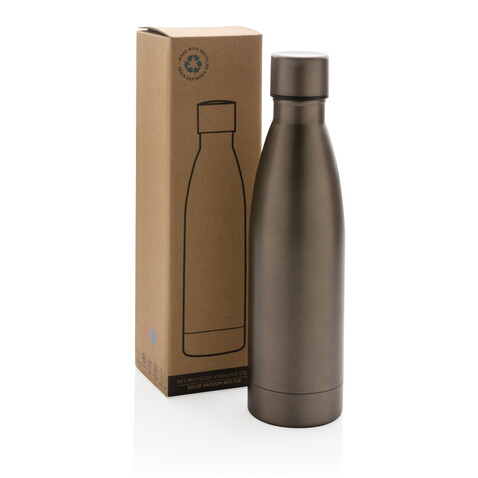 RCS recycelte Stainless Steel Solid Vakuum-Flasche braun bedrucken, Art.-Nr. P433.279 RCS recycelte Stainless Steel Solid Vakuum-Flasche braun bedrucken, Art.-Nr. P433.279