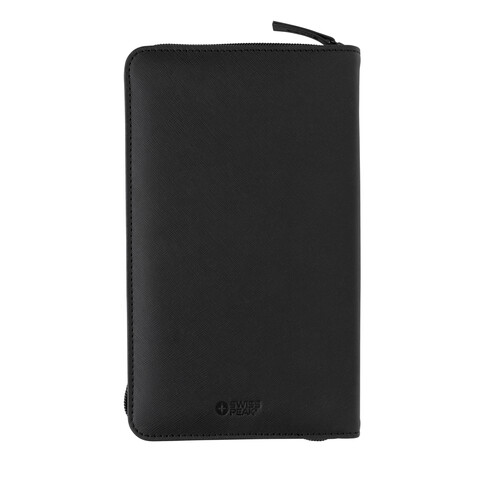 Swiss Peak Heritage RCS rPU RFID Travel Wallet schwarz bedrucken, Art.-Nr. P820.341