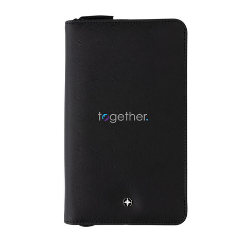 Swiss Peak Heritage RCS rPU RFID Travel Wallet schwarz bedrucken, Art.-Nr. P820.341