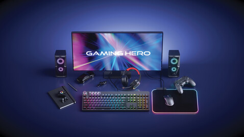 RGB Gaming Mauspad schwarz bedrucken, Art.-Nr. P300.201 RGB Gaming Mauspad schwarz bedrucken, Art.-Nr. P300.201