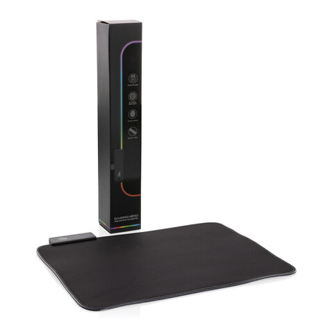 RGB Gaming Mauspad schwarz bedrucken, Art.-Nr. P300.201 RGB Gaming Mauspad schwarz bedrucken, Art.-Nr. P300.201