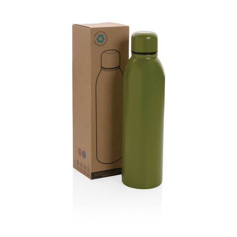 RCS recycelte Stainless Steel Vakuumflasche grün bedrucken, Art.-Nr. P433.047 RCS recycelte Stainless Steel Vakuumflasche grün bedrucken, Art.-Nr. P433.047