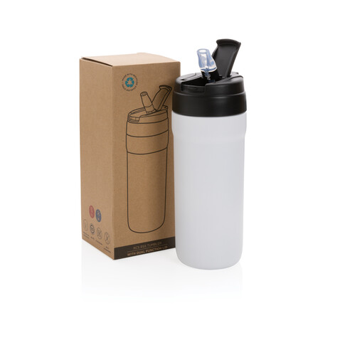 RCS recyc. Stainless Steel Becher mit Hot & Cold Verschluss weiß bedrucken, Art.-Nr. P433.133 RCS recyc. Stainless Steel Becher mit Hot & Cold Verschluss weiß bedrucken, Art.-Nr. P433.133