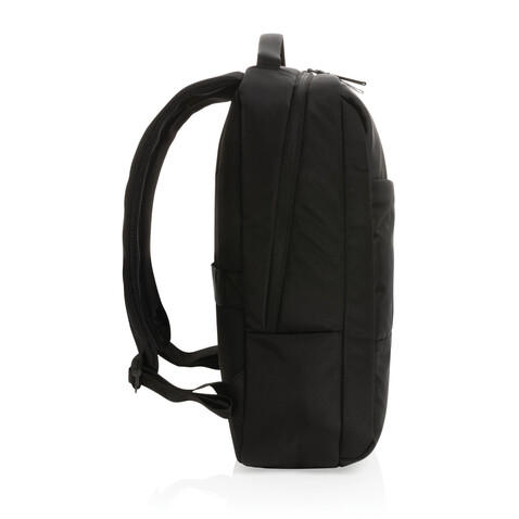 Swiss Peak AWARE™ RPET 15,6" Day-Pack schwarz bedrucken, Art.-Nr. P762.741