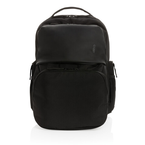 Swiss Peak AWARE™ RPET 15,6 Zoll Pendler-Rucksack schwarz bedrucken, Art.-Nr. P762.781