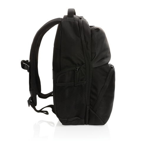 Swiss Peak AWARE™ RPET 15,6 Zoll Pendler-Rucksack schwarz bedrucken, Art.-Nr. P762.781