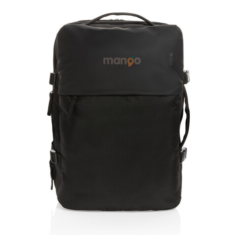 Swiss Peak AWARE™ RPET 15.6" erweiterbarer Wochenendrucksack schwarz bedrucken, Art.-Nr. P762.791 Swiss Peak AWARE™ RPET 15.6" erweiterbarer Wochenendrucksack schwarz bedrucken, Art.-Nr. P762.791
