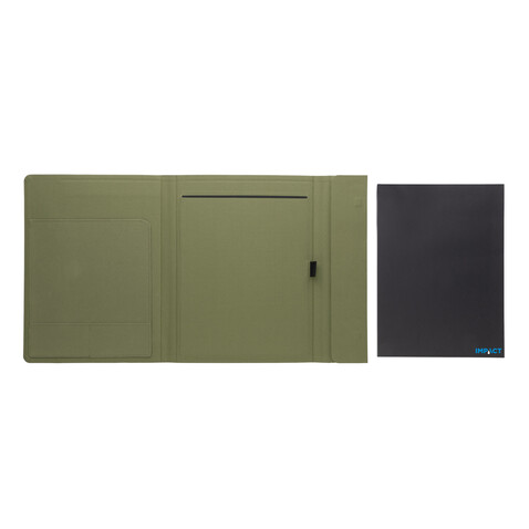 Impact Aware™ A4 Portfolio mit Magnetverschluss grün bedrucken, Art.-Nr. P774.377 Impact Aware™ A4 Portfolio mit Magnetverschluss grün bedrucken, Art.-Nr. P774.377