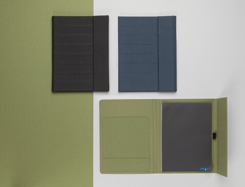 Impact Aware™ A4 Portfolio mit Magnetverschluss grün bedrucken, Art.-Nr. P774.377 Impact Aware™ A4 Portfolio mit Magnetverschluss grün bedrucken, Art.-Nr. P774.377