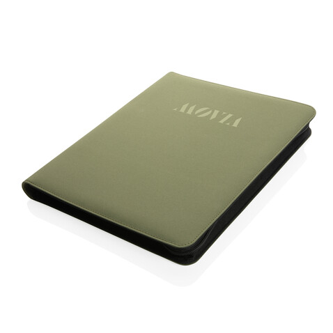 Impact Aware™ Deluxe 300D Tech Portfolio mit Reißverschluss grün bedrucken, Art.-Nr. P774.397