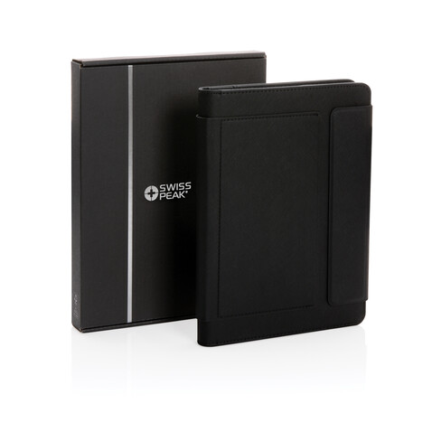 Swiss Peak Heritage RCS rPU A5 Steinpapier Portfolio schwarz bedrucken, Art.-Nr. P774.421 Swiss Peak Heritage RCS rPU A5 Steinpapier Portfolio schwarz bedrucken, Art.-Nr. P774.421
