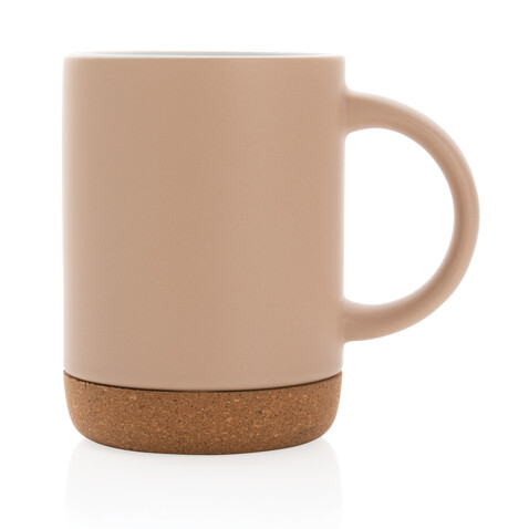 Keramikbecher mit Korkboden, 280ml braun bedrucken, Art.-Nr. P434.088 Keramikbecher mit Korkboden, 280ml braun bedrucken, Art.-Nr. P434.088