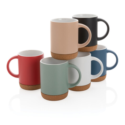 Keramikbecher mit Korkboden, 280ml braun bedrucken, Art.-Nr. P434.088 Keramikbecher mit Korkboden, 280ml braun bedrucken, Art.-Nr. P434.088