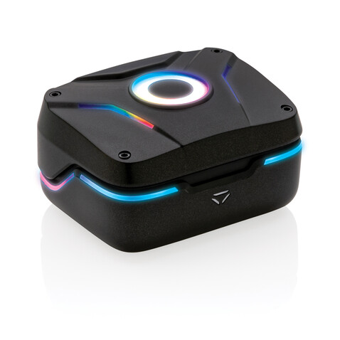 TWS Gaming Ohrhörer mit ENC schwarz bedrucken, Art.-Nr. P329.201 TWS Gaming Ohrhörer mit ENC schwarz bedrucken, Art.-Nr. P329.201