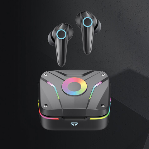 TWS Gaming Ohrhörer mit ENC schwarz bedrucken, Art.-Nr. P329.201 TWS Gaming Ohrhörer mit ENC schwarz bedrucken, Art.-Nr. P329.201