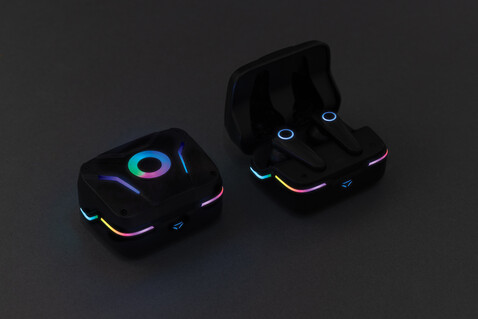 TWS Gaming Ohrhörer mit ENC schwarz bedrucken, Art.-Nr. P329.201 TWS Gaming Ohrhörer mit ENC schwarz bedrucken, Art.-Nr. P329.201