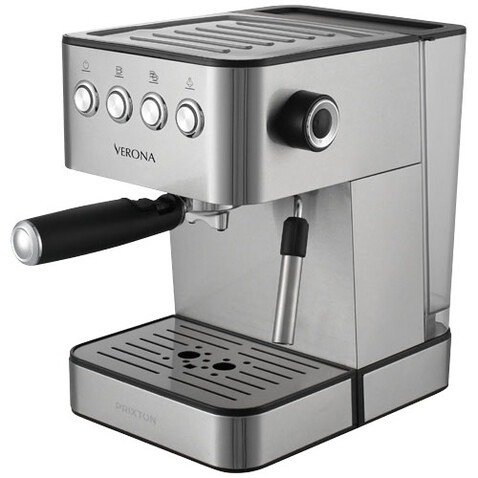 Prixton Verona Kaffeemaschine, silber bedrucken, Art.-Nr. 1PA08481 Prixton Verona Kaffeemaschine, silber bedrucken, Art.-Nr. 1PA08481