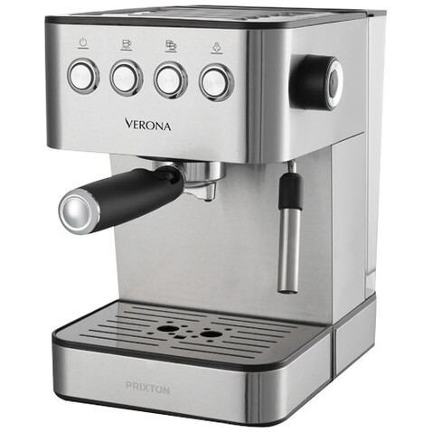Prixton Verona Kaffeemaschine, silber bedrucken, Art.-Nr. 1PA08481 Prixton Verona Kaffeemaschine, silber bedrucken, Art.-Nr. 1PA08481