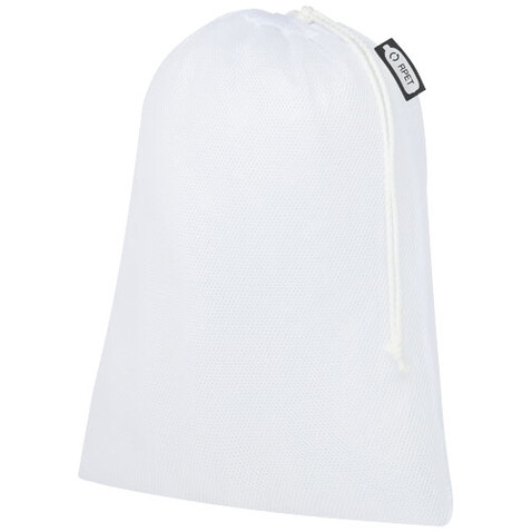 3er-Set recycelter Polyester-Zuziehbeutel, weiss bedrucken, Art.-Nr. 1PL04501 3er-Set recycelter Polyester-Zuziehbeutel, weiss bedrucken, Art.-Nr. 1PL04501