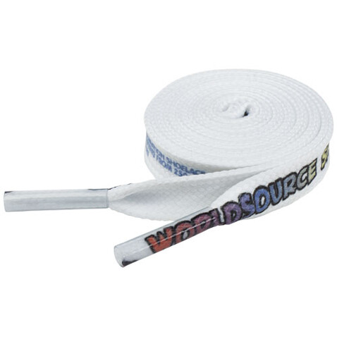 Sublimation Schnürsenkel, weiss bedrucken, Art.-Nr. 1PL05101 Sublimation Schnürsenkel, weiss bedrucken, Art.-Nr. 1PL05101
