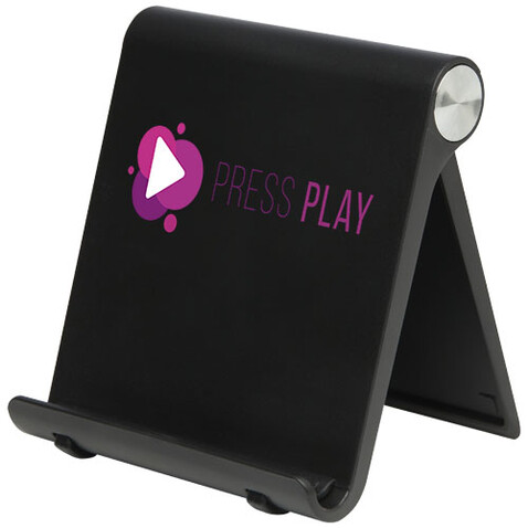 Resty Ständer für Smartphone und Tablet, schwarz bedrucken, Art.-Nr. 12426590 Resty Ständer für Smartphone und Tablet, schwarz bedrucken, Art.-Nr. 12426590