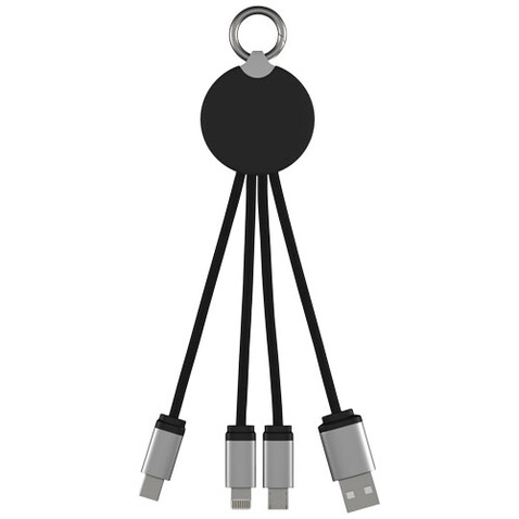 SCX.design C16 Kabel mit Leuchtlogo, rot, schwarz bedrucken, Art.-Nr. 2PX00221