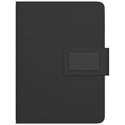 SCX.design O16 A5 Notizbuch mit Powerbank und Leuchtlogo, schwarz bedrucken, Art.-Nr. 2PX01190 SCX.design O16 A5 Notizbuch mit Powerbank und Leuchtlogo, schwarz bedrucken, Art.-Nr. 2PX01190