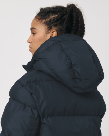 Puffer - Die Oversized Unisex-Steppjacke - French Navy - S bedrucken, Art.-Nr. STJU840C7271S