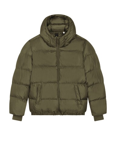 Puffer - Die Oversized Unisex-Steppjacke - British Khaki - XS bedrucken, Art.-Nr. STJU840C008XS